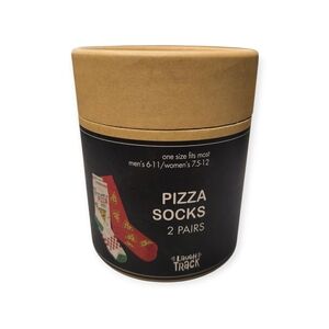 Unisex Pizza Socks - 2 Pair Set